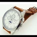 44mm White Dial stainless steel case Automatic Chronometer Moonphase Multifunction mens watches PA-076