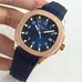 High-Imitated Patek Philippe Aquanaut Series 5167R Mechanical Watch,Engraved 324 Movement，Blue Dial Rose Gold Case With Cuttable Blue Rubber Band，Original Buckle，40mm Ultra Thick Business Watch For Men And Women，Supreme Quality