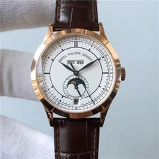 2016 New Product 1:1 Patek Philippe Complex-Function Timekeeping Series 5396G Rose Gold Watch，Automatic，38mm ，Men's Watch，White Dial Gold Case Strap Men's Watch