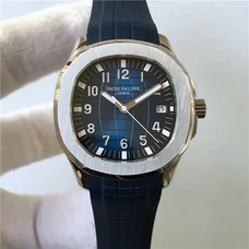 "Superior Engraved PATEK PHILIPPE ， High-imitation 5167A Mechanical Watch，newest V2,advanced details of original buckle ，Engraved 324 movement，blue noble dial，cuttable rubber Band，ultra thick simple business watch PP-028