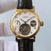 Supreme Imitation Top Tourbillon Hollow-Carved Mechanical Watch，Supreme Engraved Patek Philippe，Power Stars Tourbillon Movement，Genuine Gold Dial ，Transparent Case Back, Embossed Retro Movement PP-031