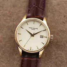 PP / Patek Philippe Calatrava series 5227R-001 can be flipped back cover with stable performance of the original Cal.324 SC automatic movement, 18k gold, genuine 1:1 replica highest version PP-033