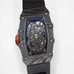 Sports Stars' Favourite,Richard Mille Watch,Top Engraved  Richard Rm 35-02 Watch，49.9Mm，1：1 Adopting Carbon Fiber Material As The Original Products Do，Hollow-Carved Glass Design，Complex Mechanical Movement Men'S Watch，Top Workmanship RM-013