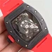 Richard Mille Rm 50-27-01 Type Adopting Ntpt Carbon Fiber Material，Original  Imported Mechanical Movement，The Substrate Of Movement Is Fastened By Four Tightwires Linking With The Case！Oringinal Size 45．98Mm，Hollow-Carved Design RM-018