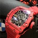 High-Imitated Richard Mille ,Cerise Carbon Fiber Men'S Watch，Richard Millemen'S Watch Series Rm35-02 Rafa Watch ,Ntpt Carbon Fiber Material,Unique Dynamic Line Desig，1:1 Breaking Mould From The Original，Topest Version RM-020