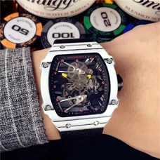 Richard Mille Rm27-02，Ntpt Carbon Fiber Material，Dynamics Line Design，Original 1:1 Breaking Mould，The Topest Version In The Market，Many Optional Nylon Bands，Go Beyond Yourself，Your Choice！RM-022