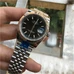 1:1 Engraved Rolex Datejust Series 116234-72600 Black Dial Watch,Automatic，36 mm，Men's Watch， 18K Platinum，Triangle Flute Bezel,Classical Men's Watch