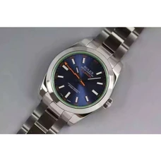 Replica Rolex Milgauss 116400GV Noob Factory AR 1:1 Best Edition, 40MM, Stainless Steel, Blue Dial, Stainless Steel Bracelet, SWISS Rolex 3131 Automatic Movement