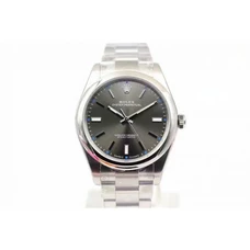 2017 Rolex Style Noob Factory Ultra-High Imitation Quality， Oyster Perpetual Series Steel Style Model 114300 Dark Grey Dial 1:1 Breaking Mould From Original Product Absolutely Invincible Texture Rolex Couples Watch