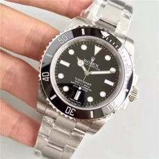 Black Submarine Without Calendar V8s N Factory 1:1 Rolex Submarine 114060 Black Dial Ceramics Ceramics，Noob Factory The Best ETA2836 Mechanical Movement，Black Submarine N Factory Top Quality，Supreme Imitation