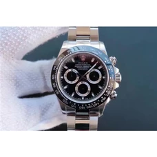 Noob V7 1:1 Rolex Daytona Watch，Topest Level，Rolex-Daytona 116500 Black Ceramics Bezel，Panda Style，4130 Timekeeping Automatic Timekeeping Automatic Movement，N Factory Most Perfect