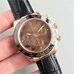 Rolex 116515Ln-L(Fc)，1:1 Cosmograph Daytona，Rolex Automatic,40 mm，Men's Watch，Coffee， Vacuum Plasma Plating 18K Rose Gold Dial Never Fading，Calf Leather Band