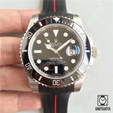 Noob Factory Artifact, The Highest Imitation Of Black Submarine Rubber Band Watch 1:1 Supreme Rolex-Submarine 116610Lv Black Submarine V7S Mechanical Watch Noob Factory Official Website 3135/2836 Movement