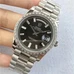 2017 High-Imitated Rolex Weekly Calendar Men's Watch Supreme Imitation 1:1 Rolexweek-Calendar Series 228396Tbr Black Watch.Original Engraved 325 5Automatic Movement，40 mm，Platinum With Diamonds Mechanical Watch