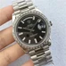 2017 High-Imitated Rolex Weekly Calendar Men's Watch Supreme Imitation 1:1 Rolexweek-Calendar Series 228396Tbr Black Watch.Original Engraved 325 5Automatic Movement，40 mm，Platinum With Diamonds Mechanical Watch