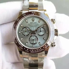 Ultra-high imitation of the Rolex of the universe when the Daytona 116506-78596 V6s version of ice blue surface ceramic ring, automatic mechanical movement, 3A polished! Dense, stainless steel strap, featuring men's watches