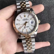 N Factory High-Imitated Rolex Datejust Watch，Rolex Datejust Series1 26333 White Dial Commemorative Watch ，Complete Rolled 18K Champagne Gold，Colour Never Change，By No Means Can Plating Gold Compare With！41mm，Champagne Gold Neutral Watch