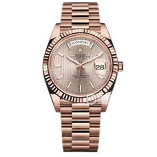 High imitation Rolex N factory watch Rolex V7 version (ROLEX) constant motion series 2 generation week calendar series 228235-83415 watch, replica 3255 movement, rose gold local gold watch RO-111