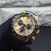 Noob factory V7S. New Rolex Daytona 116518LN, RubberB rubber belt, beige disk, genuine 1:1 open mold Rolex Daytona, Switzerland 4130 mechanical movement, Taiwan fine imitation watch RO-121