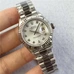 1:1 top re-enactment ROLEX women's mechanical watch, high imitation Rolex women's log series 279175 white dial, 2671 Swiss machinery, full 18K white gold watch-case strap, triangular outer ring, show clever dial, suitable for skinny girls RO-122