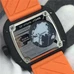 High-Imitated Sevenfriday Watch 1：1 Imitated Watch，Kuka Robot P3-04 Black Dial，Orange Rubber Band，Japan Citizen 82S7 Automatic Mechanical Movement Stylish Men'S Watch SEV-014