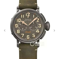 1:1  Zenith Imitated Watch，1:1 Zenith Pilot'S Watches Philip Timing 11.2430.4069，Timing 7750 Automatic  Mechanical, Men'S Watch，Kw Factory  Zenith Supreme Product  ZEN-007