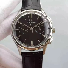 Supreme Engraving 1:1 Imitated Watch Zenith Elite Series 03.2270.4069/01.C493 Watch , Black Dial White Case，Supreme Quality  ZEN-012